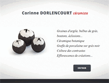Tablet Screenshot of corinnedorlencourt.com